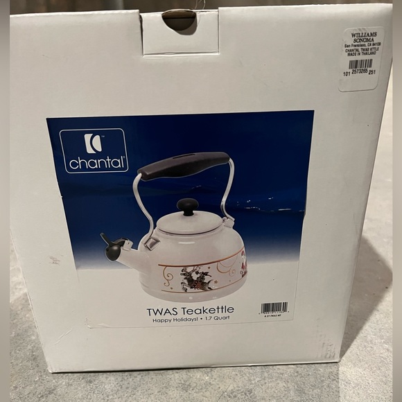Chantal Twas Tea Kettle Christmas NWT - Picture 6 of 10